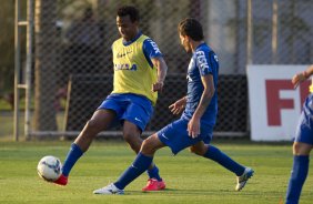 Durante o treino esta tarde no CT Joaquim Grava, Parque Ecolgico do Tiete, zona leste de So Paulo. O prximo jogo da equipe ser amanh dia 17/07, contra o Internacional/RS, na Arena Corinthians, vlido pela 10 rodada do Campeonato Brasileiro de 2014