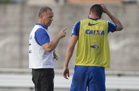 Durante o treino esta tarde no CT Joaquim Grava, Parque Ecolgico do Tiete, zona leste de So Paulo. O prximo jogo da equipe ser amanh dia 17/07, contra o Internacional/RS, na Arena Corinthians, vlido pela 10 rodada do Campeonato Brasileiro de 2014