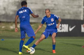 Durante o treino esta tarde no CT Joaquim Grava, Parque Ecolgico do Tiete, zona leste de So Paulo. O prximo jogo da equipe ser amanh dia 17/07, contra o Internacional/RS, na Arena Corinthians, vlido pela 10 rodada do Campeonato Brasileiro de 2014