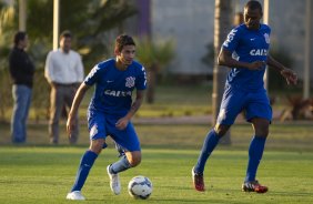 Durante o treino esta tarde no CT Joaquim Grava, Parque Ecolgico do Tiete, zona leste de So Paulo. O prximo jogo da equipe ser amanh dia 17/07, contra o Internacional/RS, na Arena Corinthians, vlido pela 10 rodada do Campeonato Brasileiro de 2014