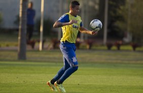 Durante o treino esta tarde no CT Joaquim Grava, Parque Ecolgico do Tiete, zona leste de So Paulo. O prximo jogo da equipe ser amanh dia 17/07, contra o Internacional/RS, na Arena Corinthians, vlido pela 10 rodada do Campeonato Brasileiro de 2014