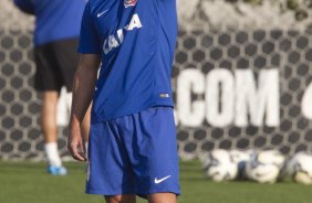 Durante o treino esta tarde no CT Joaquim Grava, Parque Ecolgico do Tiete, zona leste de So Paulo. O prximo jogo da equipe ser amanh dia 17/07, contra o Internacional/RS, na Arena Corinthians, vlido pela 10 rodada do Campeonato Brasileiro de 2014