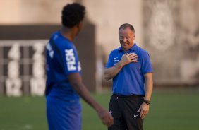 Durante o treino esta tarde no CT Joaquim Grava, Parque Ecolgico do Tiete, zona leste de So Paulo. O prximo jogo da equipe ser amanh dia 17/07, contra o Internacional/RS, na Arena Corinthians, vlido pela 10 rodada do Campeonato Brasileiro de 2014