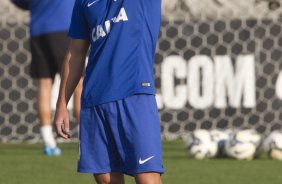 Durante o treino esta tarde no CT Joaquim Grava, Parque Ecolgico do Tiete, zona leste de So Paulo. O prximo jogo da equipe ser amanh dia 17/07, contra o Internacional/RS, na Arena Corinthians, vlido pela 10 rodada do Campeonato Brasileiro de 2014