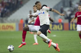 Durante o jogo entre Corinthians x Internacional/RS, realizada esta noite na Arena Corinthians, vlida pela 10 rodada do Campeonato Brasileiro de 2014