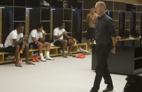 Nos vestiários antes do jogo entre Corinthians x Internacional/RS, realizada esta noite na Arena Corinthians, válida pela 10ª rodada do Campeonato Brasileiro de 2014