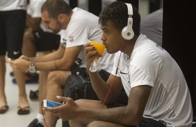 Nos vestiários antes do jogo entre Corinthians x Internacional/RS, realizada esta noite na Arena Corinthians, válida pela 10ª rodada do Campeonato Brasileiro de 2014