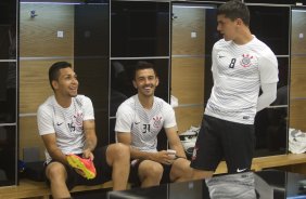 Nos vestiários antes do jogo entre Corinthians x Internacional/RS, realizada esta noite na Arena Corinthians, válida pela 10ª rodada do Campeonato Brasileiro de 2014