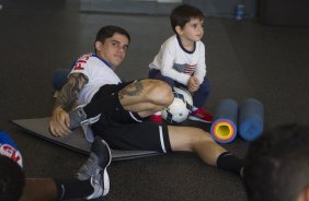 Durante o treino desta tarde no CT Joaquim Grava, Parque Ecolgico do Tiete, zona leste de So Paulo. O prximo jogo da equipe ser quarta-feira, dia 23/07, contra o Bahia/BA, jogo de ida vlido pela Copa do Brasil 2014