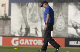 Durante o treino desta tarde no CT Joaquim Grava, Parque Ecolgico do Tiete, zona leste de So Paulo. O prximo jogo da equipe ser quarta-feira, dia 23/07, contra o Bahia/BA, jogo de ida vlido pela Copa do Brasil 2014