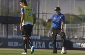 Durante o treino desta tarde no CT Joaquim Grava, Parque Ecológico do Tiete, zona leste de São Paulo. O próximo jogo da equipe será quarta-feira, dia 23/07, contra o Bahia/BA, jogo de ida válido pela Copa do Brasil 2014