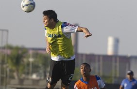 Durante o treino desta tarde no CT Joaquim Grava, Parque Ecolgico do Tiete, zona leste de So Paulo. O prximo jogo da equipe ser quarta-feira, dia 23/07, contra o Bahia/BA, jogo de ida vlido pela Copa do Brasil 2014