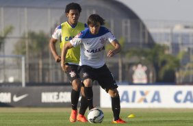 Durante o treino desta tarde no CT Joaquim Grava, Parque Ecolgico do Tiete, zona leste de So Paulo. O prximo jogo da equipe ser quarta-feira, dia 23/07, contra o Bahia/BA, jogo de ida vlido pela Copa do Brasil 2014