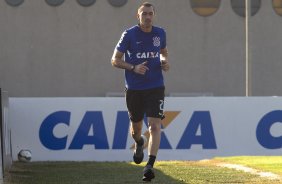 Durante o treino desta tarde no CT Joaquim Grava, Parque Ecolgico do Tiete, zona leste de So Paulo. O prximo jogo da equipe ser quarta-feira, dia 23/07, contra o Bahia/BA, jogo de ida vlido pela Copa do Brasil 2014