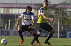 Durante o treino desta tarde no CT Joaquim Grava, Parque Ecológico do Tiete, zona leste de São Paulo. O próximo jogo da equipe será quarta-feira, dia 23/07, contra o Bahia/BA, jogo de ida válido pela Copa do Brasil 2014