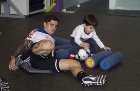 Durante o treino desta tarde no CT Joaquim Grava, Parque Ecológico do Tiete, zona leste de São Paulo. O próximo jogo da equipe será quarta-feira, dia 23/07, contra o Bahia/BA, jogo de ida válido pela Copa do Brasil 2014