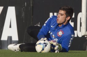 Durante o treino desta tarde no CT Joaquim Grava, Parque Ecolgico do Tiete, zona leste de So Paulo. O prximo jogo da equipe ser quarta-feira, dia 23/07, contra o Bahia/BA, jogo de ida vlido pela Copa do Brasil 2014