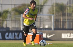 Durante o treino desta tarde no CT Joaquim Grava, Parque Ecolgico do Tiete, zona leste de So Paulo. O prximo jogo da equipe ser quarta-feira, dia 23/07, contra o Bahia/BA, jogo de ida vlido pela Copa do Brasil 2014