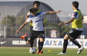 Durante o treino desta tarde no CT Joaquim Grava, Parque Ecológico do Tiete, zona leste de São Paulo. O próximo jogo da equipe será quarta-feira, dia 23/07, contra o Bahia/BA, jogo de ida válido pela Copa do Brasil 2014