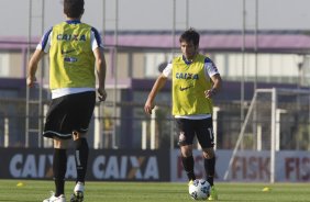 Durante o treino desta tarde no CT Joaquim Grava, Parque Ecológico do Tiete, zona leste de São Paulo. O próximo jogo da equipe será quarta-feira, dia 23/07, contra o Bahia/BA, jogo de ida válido pela Copa do Brasil 2014