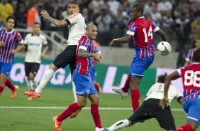 Durante o jogo entre Corinthians x Bahia/BA, realizada esta noite na Arena Corinthians, jogo de ida vlido pela Copa do Brasil 2014