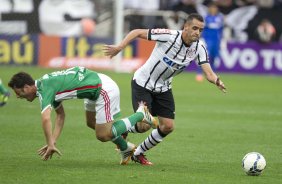 Durante o jogo entre Corinthians x Palmeiras, realizado esta tarde na Arena Corinthians, válido pela 12ª rodada do Campeonato Brasileiro de 2014