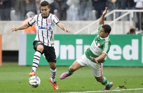 Durante o jogo entre Corinthians x Palmeiras, realizado esta tarde na Arena Corinthians, válido pela 12ª rodada do Campeonato Brasileiro de 2014