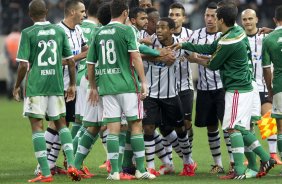 Durante o jogo entre Corinthians x Palmeiras, realizado esta tarde na Arena Corinthians, válido pela 12ª rodada do Campeonato Brasileiro de 2014