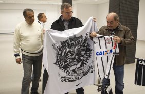 Nos vestiários antes do jogo entre Corinthians x Palmeiras, realizado esta tarde na Arena Corinthians, válido pela 12ª rodada do Campeonato Brasileiro de 2014