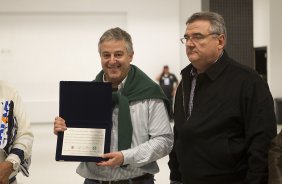 Nos vestiários antes do jogo entre Corinthians x Palmeiras, realizado esta tarde na Arena Corinthians, válido pela 12ª rodada do Campeonato Brasileiro de 2014