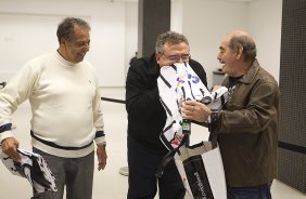 Nos vestirios antes do jogo entre Corinthians x Palmeiras, realizado esta tarde na Arena Corinthians, vlido pela 12 rodada do Campeonato Brasileiro de 2014