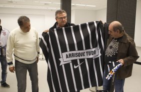 Nos vestiários antes do jogo entre Corinthians x Palmeiras, realizado esta tarde na Arena Corinthians, válido pela 12ª rodada do Campeonato Brasileiro de 2014