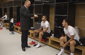 Nos vestiários antes do jogo entre Corinthians x Palmeiras, realizado esta tarde na Arena Corinthians, válido pela 12ª rodada do Campeonato Brasileiro de 2014