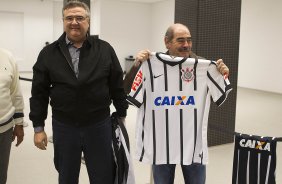 Nos vestiários antes do jogo entre Corinthians x Palmeiras, realizado esta tarde na Arena Corinthians, válido pela 12ª rodada do Campeonato Brasileiro de 2014