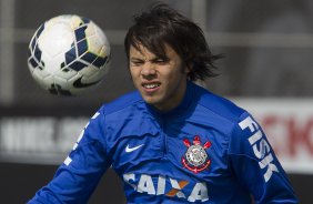 Durante o treino desta manh no CT Joaquim Grava, Parque Ecolgico do Tiete, zona leste de So Paulo. O prximo jogo da equipe ser domingo, dia 03/08, contra o Coritiba, no estdio Couto Pereira, jogo vlido pela 13 rodada do Campeonato Brasileiro de 2014