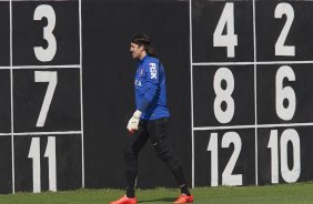 Durante o treino desta manh no CT Joaquim Grava, Parque Ecolgico do Tiete, zona leste de So Paulo. O prximo jogo da equipe ser domingo, dia 03/08, contra o Coritiba, no estdio Couto Pereira, jogo vlido pela 13 rodada do Campeonato Brasileiro de 2014