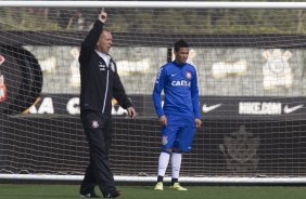 Durante o treino desta manh no CT Joaquim Grava, Parque Ecolgico do Tiete, zona leste de So Paulo. O prximo jogo da equipe ser domingo, dia 03/08, contra o Coritiba, no estdio Couto Pereira, jogo vlido pela 13 rodada do Campeonato Brasileiro de 2014