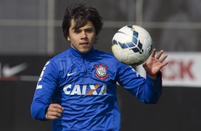 Durante o treino desta manh no CT Joaquim Grava, Parque Ecolgico do Tiete, zona leste de So Paulo. O prximo jogo da equipe ser domingo, dia 03/08, contra o Coritiba, no estdio Couto Pereira, jogo vlido pela 13 rodada do Campeonato Brasileiro de 2014