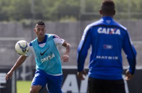 Durante o treino desta manh no CT Joaquim Grava, Parque Ecolgico do Tiete, zona leste de So Paulo. O prximo jogo da equipe ser domingo, dia 03/08, contra o Coritiba, no estdio Couto Pereira, jogo vlido pela 13 rodada do Campeonato Brasileiro de 2014