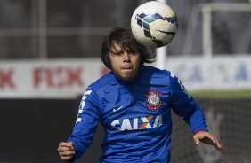 Durante o treino desta manh no CT Joaquim Grava, Parque Ecolgico do Tiete, zona leste de So Paulo. O prximo jogo da equipe ser domingo, dia 03/08, contra o Coritiba, no estdio Couto Pereira, jogo vlido pela 13 rodada do Campeonato Brasileiro de 2014