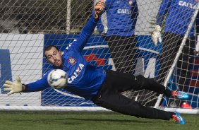 Durante o treino desta manh no CT Joaquim Grava, Parque Ecolgico do Tiete, zona leste de So Paulo. O prximo jogo da equipe ser domingo, dia 03/08, contra o Coritiba, no estdio Couto Pereira, jogo vlido pela 13 rodada do Campeonato Brasileiro de 2014