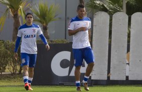 Durante o treino desta manh no CT Joaquim Grava, Parque Ecolgico do Tiete, zona leste de So Paulo. O prximo jogo da equipe ser domingo, dia 03/08, contra o Coritiba, no estdio Couto Pereira, jogo vlido pela 13 rodada do Campeonato Brasileiro de 2014