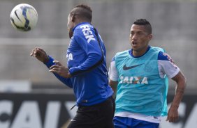 Durante o treino desta manh no CT Joaquim Grava, Parque Ecolgico do Tiete, zona leste de So Paulo. O prximo jogo da equipe ser domingo, dia 03/08, contra o Coritiba, no estdio Couto Pereira, jogo vlido pela 13 rodada do Campeonato Brasileiro de 2014