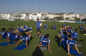 Durante o treino desta tarde no CT Joaquim Grava, Parque Ecológico do Tiete, zona leste de São Paulo. O próximo jogo da equipe será domingo, dia 03/08, contra o Coritiba, no estádio Couto Pereira, jogo válido pela 13ª rodada do Campeonato Brasileiro de 2014