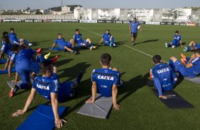 Durante o treino desta tarde no CT Joaquim Grava, Parque Ecolgico do Tiete, zona leste de So Paulo. O prximo jogo da equipe ser domingo, dia 03/08, contra o Coritiba, no estdio Couto Pereira, jogo vlido pela 13 rodada do Campeonato Brasileiro de 2014