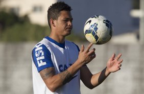 Durante o treino desta tarde no CT Joaquim Grava, Parque Ecolgico do Tiete, zona leste de So Paulo. O prximo jogo da equipe ser domingo, dia 03/08, contra o Coritiba, no estdio Couto Pereira, jogo vlido pela 13 rodada do Campeonato Brasileiro de 2014