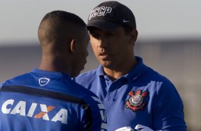 Durante o treino desta tarde no CT Joaquim Grava, Parque Ecolgico do Tiete, zona leste de So Paulo. O prximo jogo da equipe ser domingo, dia 03/08, contra o Coritiba, no estdio Couto Pereira, jogo vlido pela 13 rodada do Campeonato Brasileiro de 2014