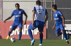 Durante o treino desta tarde no CT Joaquim Grava, Parque Ecolgico do Tiete, zona leste de So Paulo. O prximo jogo da equipe ser domingo, dia 03/08, contra o Coritiba, no estdio Couto Pereira, jogo vlido pela 13 rodada do Campeonato Brasileiro de 2014