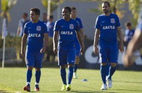 Durante o treino desta tarde no CT Joaquim Grava, Parque Ecolgico do Tiete, zona leste de So Paulo. O prximo jogo da equipe ser domingo, dia 03/08, contra o Coritiba, no estdio Couto Pereira, jogo vlido pela 13 rodada do Campeonato Brasileiro de 2014