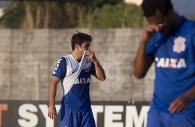 Durante o treino desta tarde no CT Joaquim Grava, Parque Ecolgico do Tiete, zona leste de So Paulo. O prximo jogo da equipe ser domingo, dia 03/08, contra o Coritiba, no estdio Couto Pereira, jogo vlido pela 13 rodada do Campeonato Brasileiro de 2014